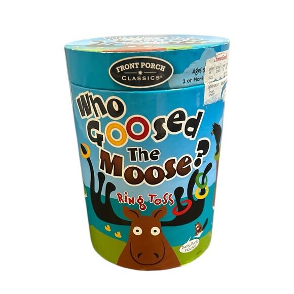 Front Porch Classics Who Goosed the Moose? Ring Toss Game - Picture 3 of 6